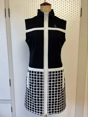 골프 여성용 원피스 블랙/화이트