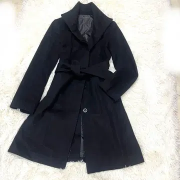 [잉그] 캐시미어&울 롱 코트 벨트 포함 A라인 고급 럭셔리 M