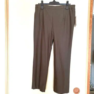 레리안 13 플러스 카키 스트레치 팬츠 허리밴딩