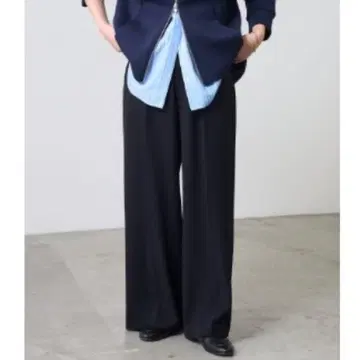 저리 와이드 팬츠 (마이너스 3kg) 콜라주 개럴개런트 블랙