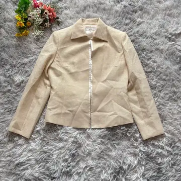 포멀 자켓 [ M ] 9AR 아이보리 라메 후크 여밈 partira