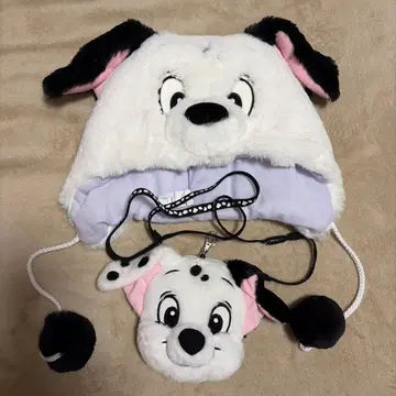 디즈니 리조트 팬캡과 패스 케이스 코인 케이스 101마리 강아지