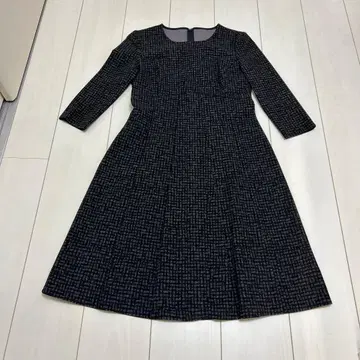 ANAYI 체크 무늬 A라인 원피스