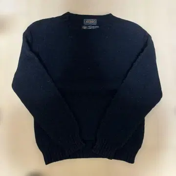 BEAMS 블랙 니트 스웨터 스코틀랜드제