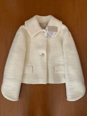 새상품 theory luxe Freya Tweed 숏 코트