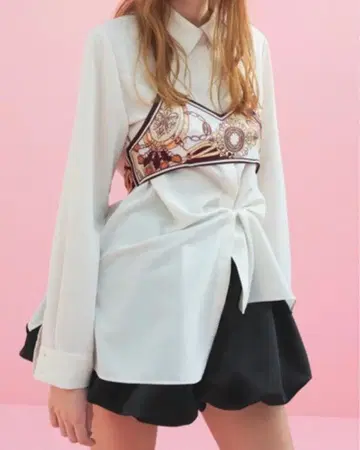 snidel 뷔스티에 레이어드 셔츠