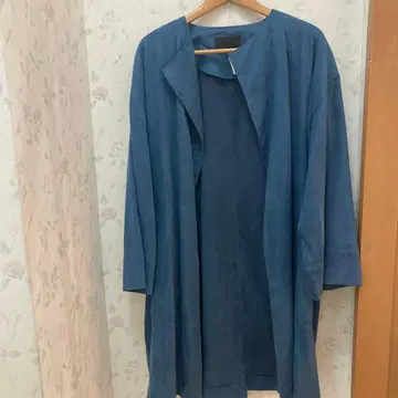 ICB 색상이 예쁜! 블루 롱 코트 L