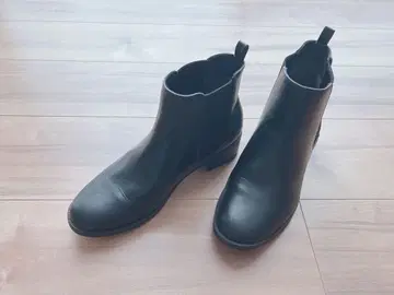 GLOBAL WORK  발수 사이드 고어 부츠 가죽 블랙