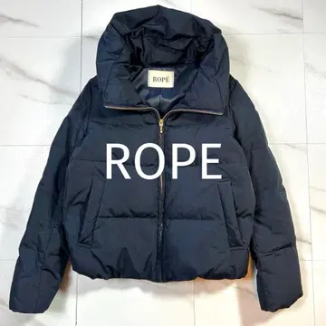 새상품급 ROPE 로페 볼륨 컬러 숏 기장 다운 자켓 38 네이비
