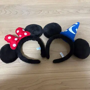 미니 마우스와 마법사 머리띠 세트