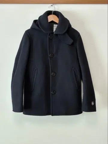 오르치발 ORCIVAL 후드 부착 멜톤 숏 기장 코트 16