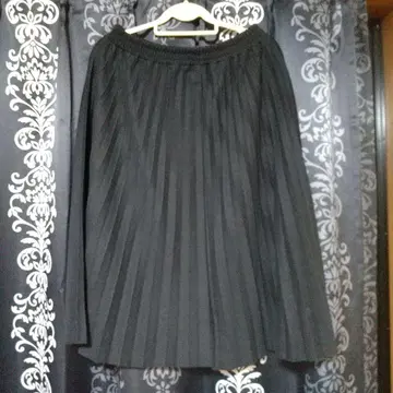 골드 재팬 4L 플리츠 니트 스커트 롱