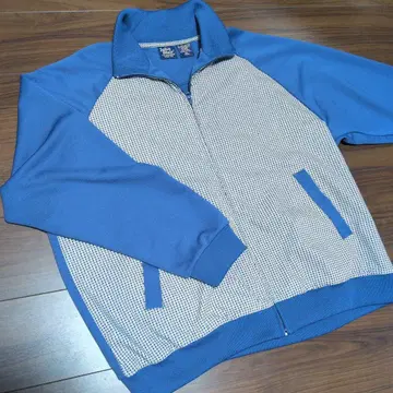 John Blair 체크 무늬 집업 자켓