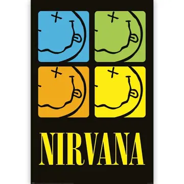 NIRVANA Smiley Squares / 포스터 61x91.5cm