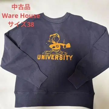 [ 중고품 ] WAREHOUSE 맨투맨 UNIVERSITY 38사이즈