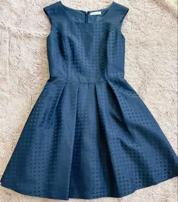 페이턴 플레이스 (레나운) 고급 원피스 광택 네이비 M