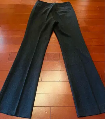 다크 그레이 플레어 팬츠 스트레치