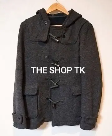 THE SHOP TK 다케오 키쿠치 그레이 더플 코트 L 사이즈