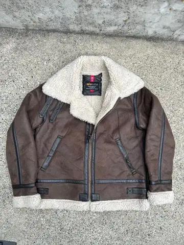 B-3 ALPHA 알파 플라이트 자켓 페 무스탕