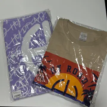 HY ROAD PURPLE 티셔츠 타월 세트