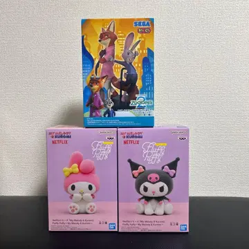 주토피아 2 주디&닉 마이멜로디&쿠로미 피규어 3개 묶음 판매