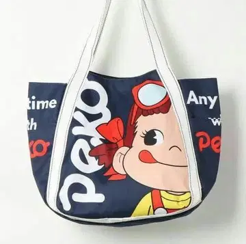 택 포함 새상품 페코짱 벌룬 토트백