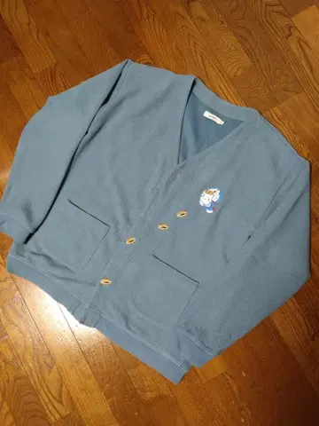 도라에몽 자수 긴팔 가디건