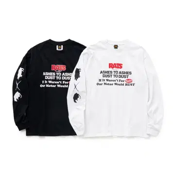 RATS PORK CHOP LS TEE TOKYO INDIANS DAYZ