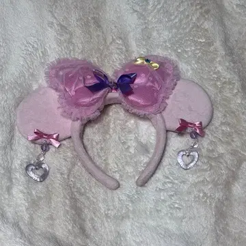 디즈니 핑크 머리띠 귀찌 머리띠