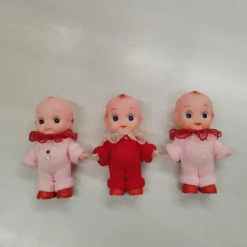 쇼와 레트로 손뜨개질 큐피 인형 큐피 인형 소프트 비닐 피규어 당시 물품