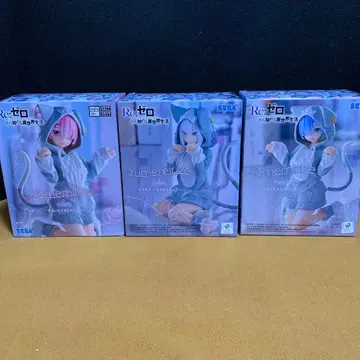 Re: 제로부터 시작하는 이세계 생활 피규어 3체 세트 에밀리아&렘&라무