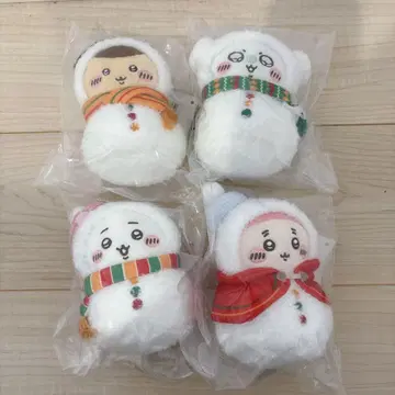 치이카와 (먼작귀) 에니마이 복권 E상 마스코트 4종 세트