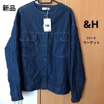 미사용 새상품 &H 하트마켓 HEARTMARKET 데님 안감 플리스 자켓