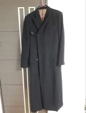 장 폴 고티에 롱 코트 남성용 블랙