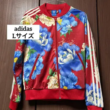 adidas 트랙 자켓 모란 패턴 여성용 L 사이즈