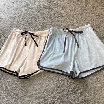 스나이델 홈 SNIDEL HOME 실키 플리스 숏팬츠 2개 새상품