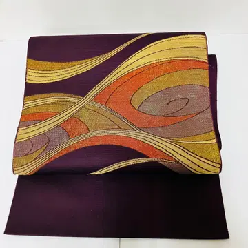 나고야 오비 포도색 추상 패턴 | 멋내기용 의류 추천