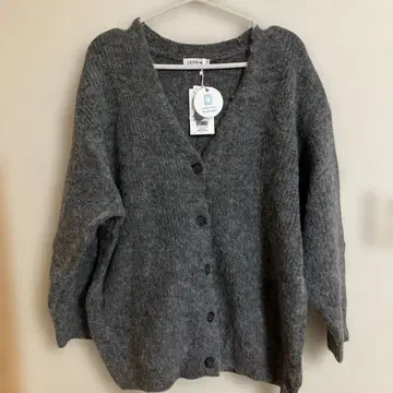 새상품 LEPSIM 그레이 니트 가디건