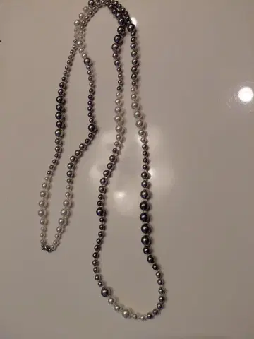 펄 롱 목걸이 2개 세트