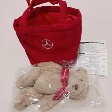 새상품 메르세데스 벤츠 오리지널 크리스마스 테디베어 토크백 포함