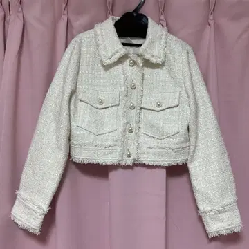 앙데팡당 트위드 숏 자켓