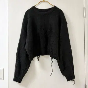 [ 새상품급 ] PENNEY'S(BEAMS)/블랙 크롭 니트