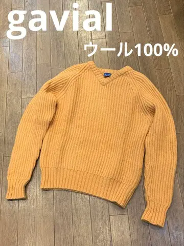 gavial 가빌 V넥 울 니트탑 L 사이즈