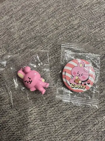 Cooky 핀 배지와 키링 세트 미사용 새상품