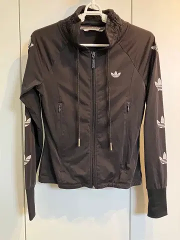 adidas 블랙 풀 지퍼 자켓