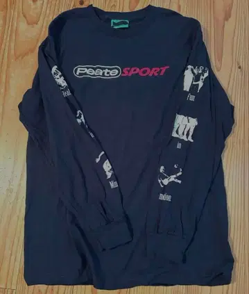 peatepeatepeate SPORT L/S T-shirt Navy