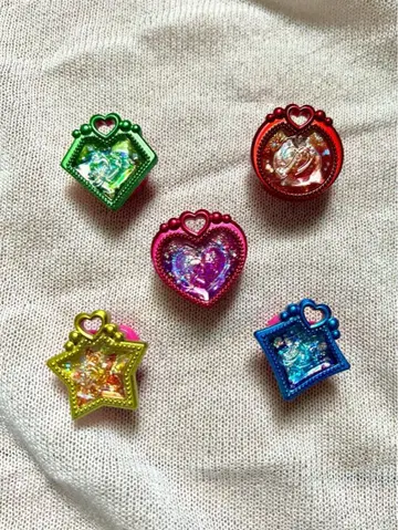 [컨디션 최상] 레인보우 큐어 데코 5개 세트 스마일 프리큐어