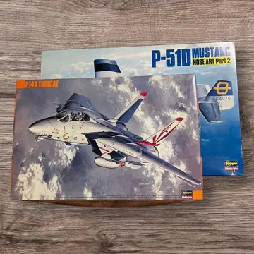 하세가와 2개 세트 F-14A 톰캣 & P-51D 머스탱