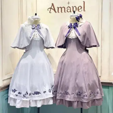 Amavel pretty flower 케이프 포함 원피스