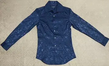 Tornado Mart 네이비 꽃무늬 긴팔 셔츠